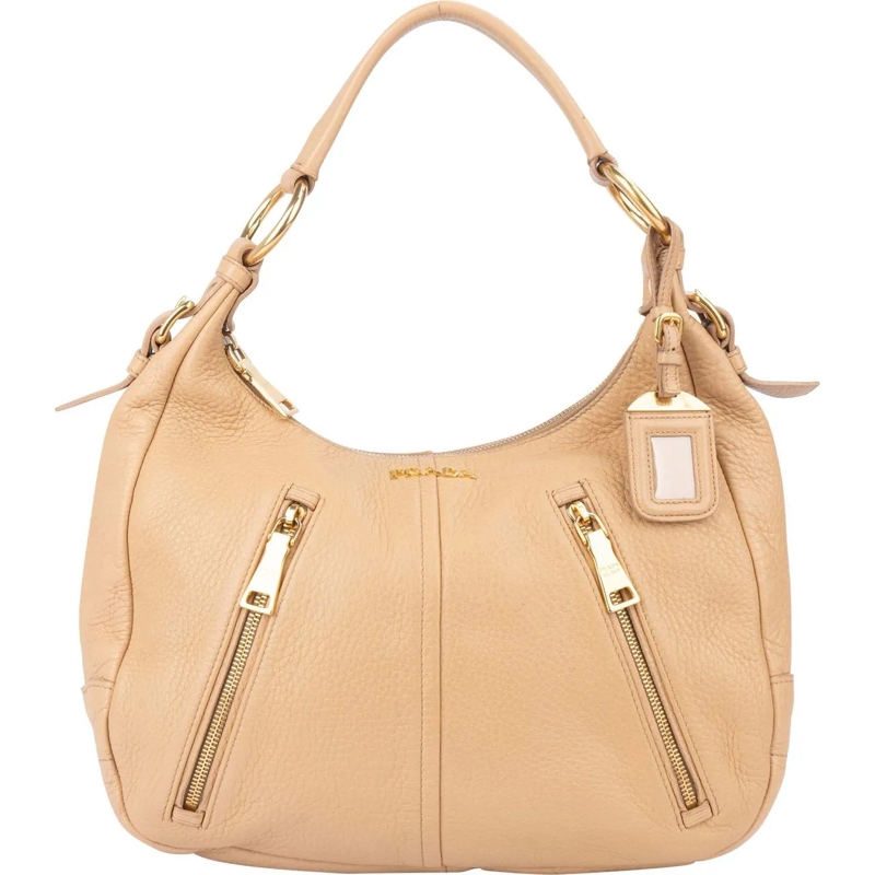 Prada Schultertasche Prada Calf Leather Vitello City Hobo Bag mehrfarbig