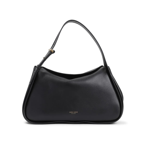 Giorgio Armani Black Calf Leather Handbag Black Sac à bandoulière