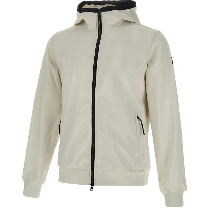 Woolrich Daunenjacke Soft Shell Full Zip Hoodie weiß(Image 10)