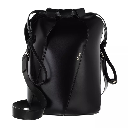 Chloé Tulip Bucket Bag Leather Black Bucket Bag