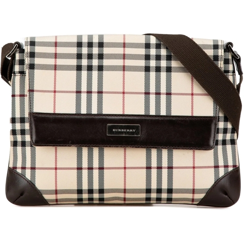 Burberry Sac à bandoulière 2000-2017 House Check Canvas Flap Crossbody braun
