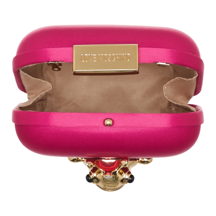 Moschino clutch pink sale