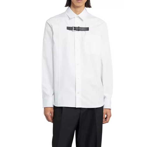 Versace Buckle Formal Shirt White 