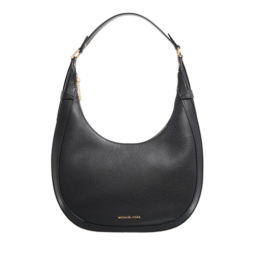 MICHAEL Michael Kors Lg Crescent Tz Hobo Shldr Black Hobo Bag