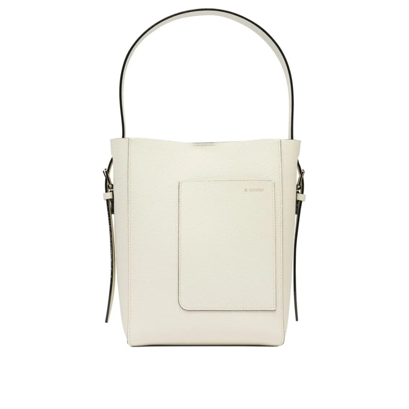 Valextra Buideltas "Soft Mini" Bucket Bag Neutrals