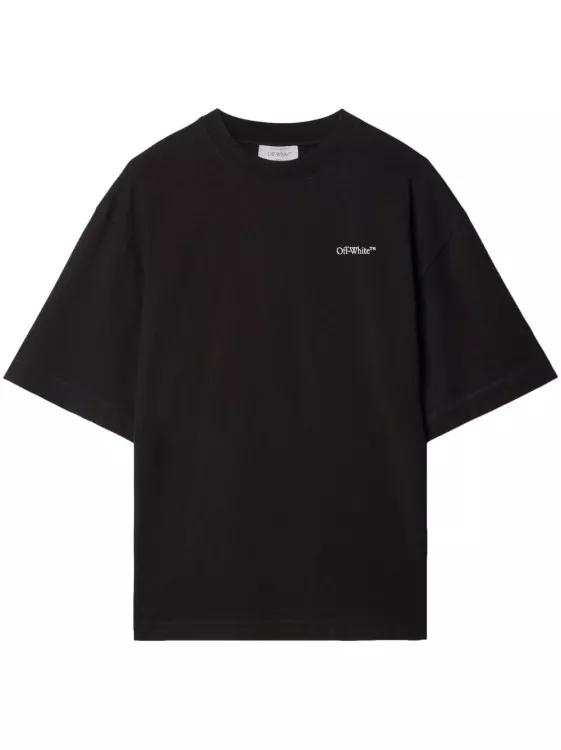 Off-White Logoed Crew-Neck Black T-Shirt Black | T-Shirts | fashionette