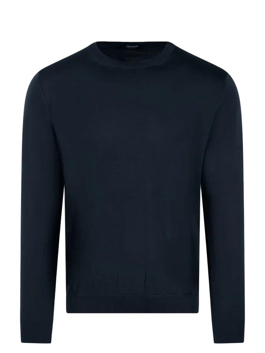 Thumbnail - Drumohr - Cotton Knit Sweater - Größe 46 - blau