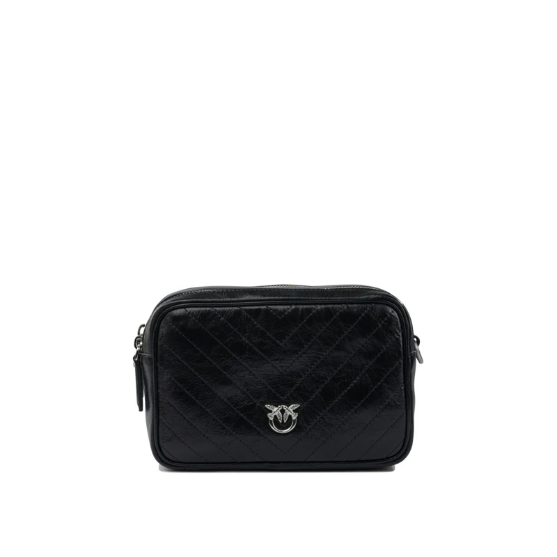 Pinko Schultertasche Leather Crossbody Bag Black