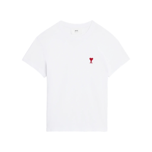 AMI Paris T-Shirt mit Logo 100 WHITE Camicie