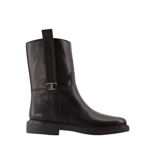 Tod's Gomma 20L Boots - Leather - Black Black Stiefel