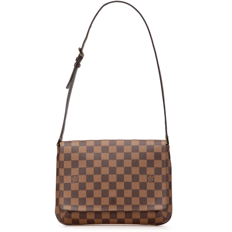 Louis Vuitton Sac à bandoulière Damier Ebene Musette Tango Short Strap braun
