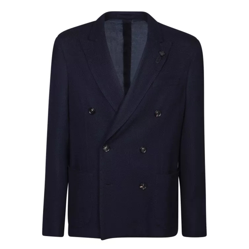 Lardini Wool-Blend Jacket Blue 