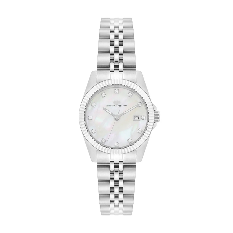 Rhodenwald & Söhne Automatikuhr Damen Armbanduhr Cassina Edelstahl silber