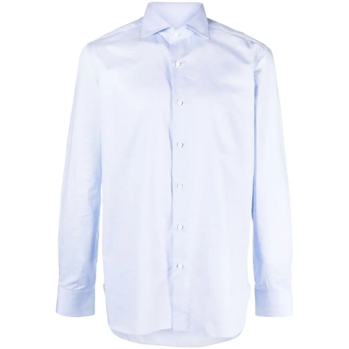 BORRELLI Hemden Classic Shirt Blue