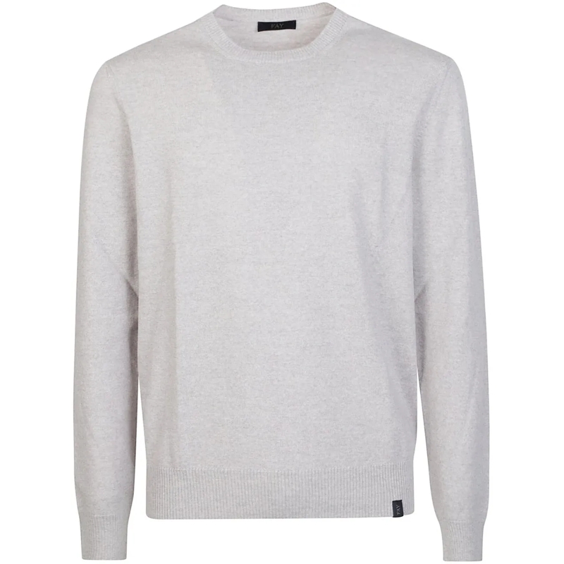 Fay  Round Neck Sweater Metallic silber