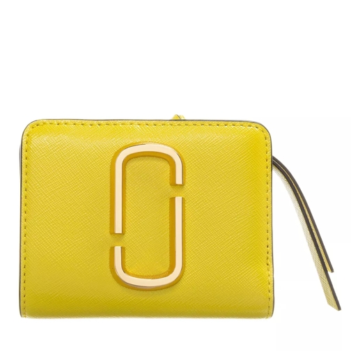 Marc Jacobs Snapshot Mini Compact Wallet Pomelo Yellow Bi-Fold Portemonnaie