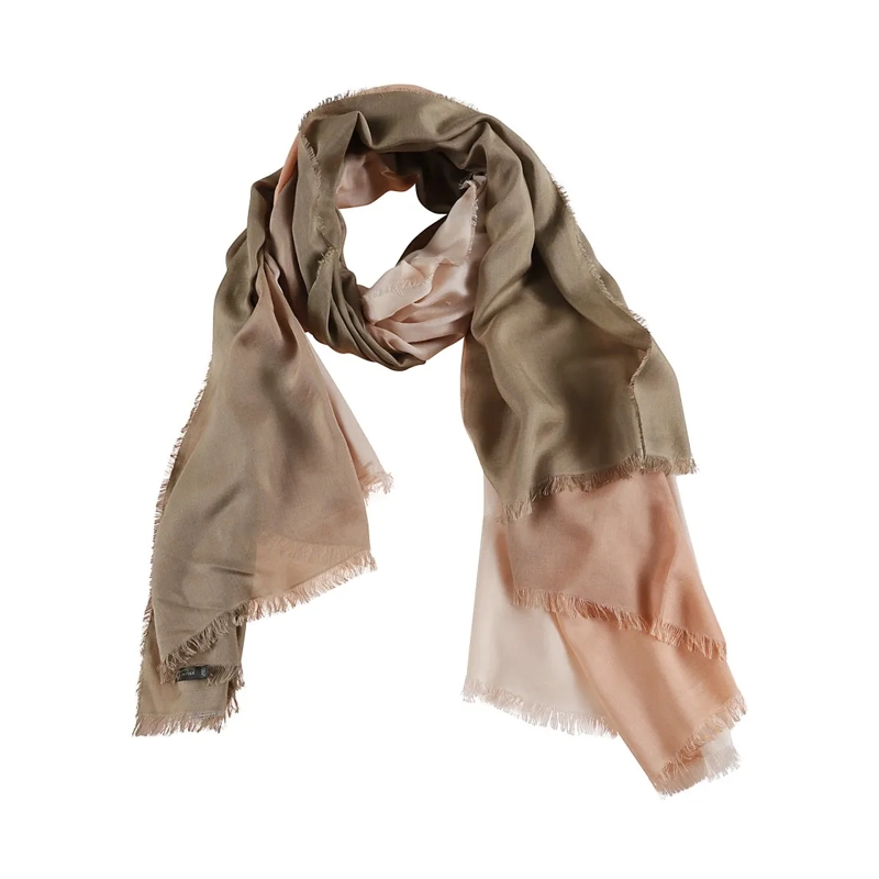 Faliero Sarti Écharpe légère Shaded Beige Silk Stole Neutrals