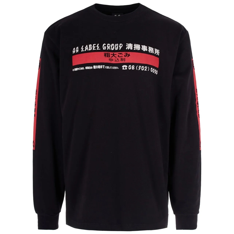 44 Label Group  Sweaters Black + Stop High Risk Red schwarz