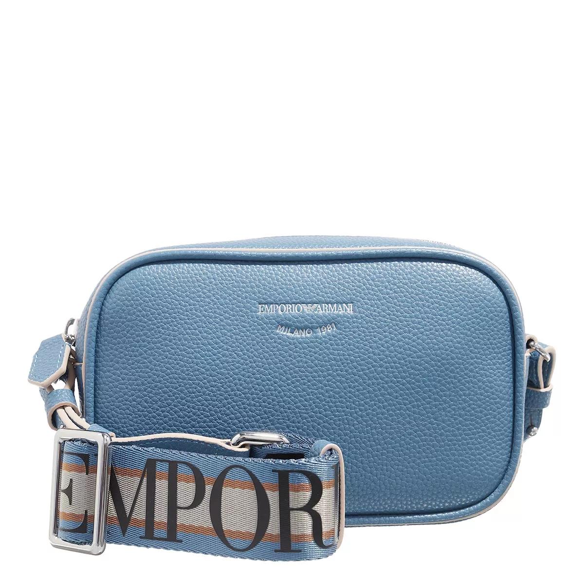 EA7 Denim Camera Bag in Blue