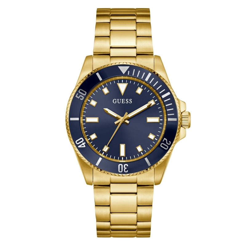 Guess Quarzuhr Quarz-Analoguhr Cliff gold