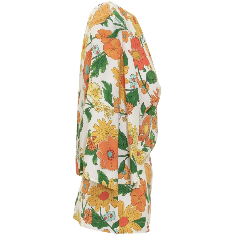Stella McCartney Haut à manches longues Top Flower weiß(Image 3)