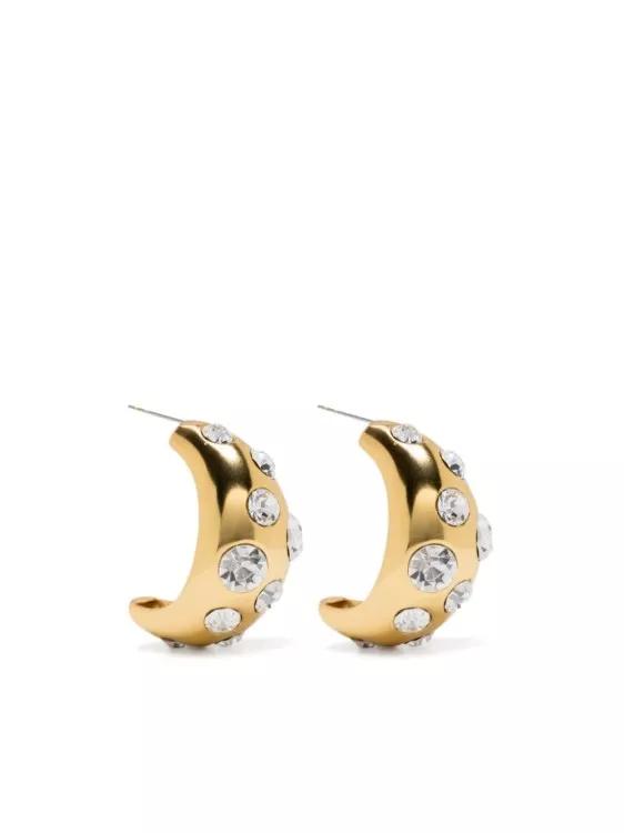 Blumarine Ohrringe - Crystal Embellishment Earrings - Gr. unisize - in Gold - für Damen