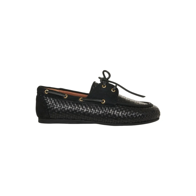 BILLI BI Ballerines Britney' Leather Loafers Black