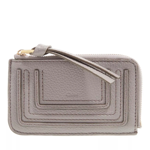 Chloé Small Marcie Purse Grain Leather  Cashmere Grey Card Case