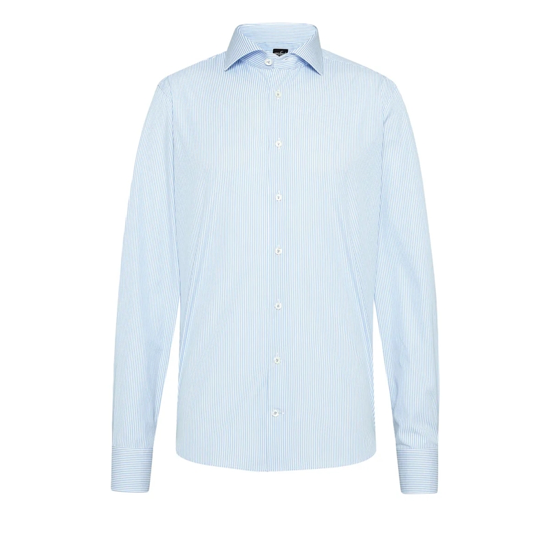 VAN LAACK Hemd Hemd Tailor Fit Streifen blau