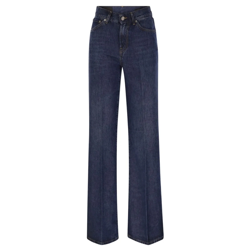Dondup Jeans Amber - Wide-Leg Jeans Blue