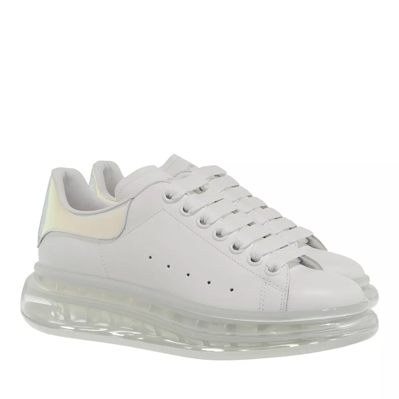 Alexander McQueen Low-Top-Sneaker Oversized Clear Sole Sneakers Leather White/Multi