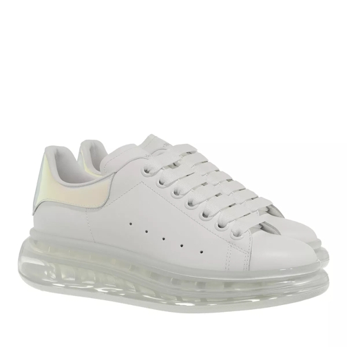 Alexander McQueen Oversized Clear Sole Sneakers Leather White/Multi lage-top sneaker