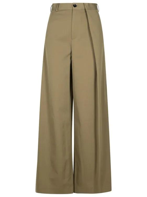 MM6 Maison Margiela - Beige Polyester Blend Trousers - Größe 42 -