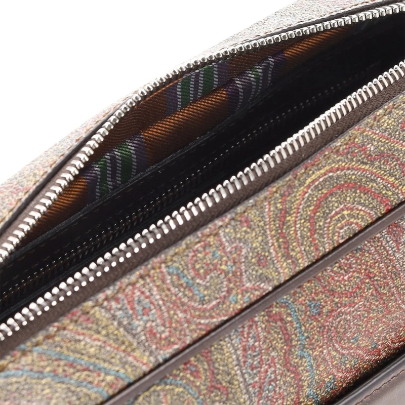 Etro Crossbody Bag Umhängetasche mit Paisley Muster braun(Image 6)