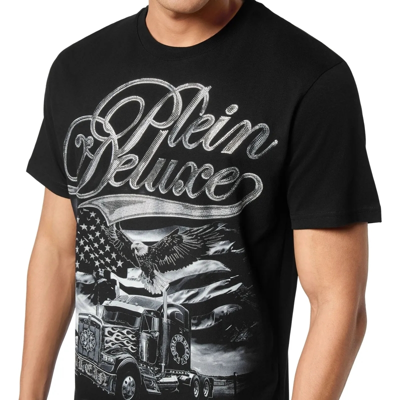 Philipp Plein T-Shirt T-Shirt Round Neck Ss Embellished schwarz(Image 3)