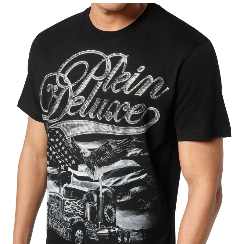 Philipp Plein T-Shirt T-Shirt Rundhalsausschnitt Ss Verziert schwarz(Image 3)