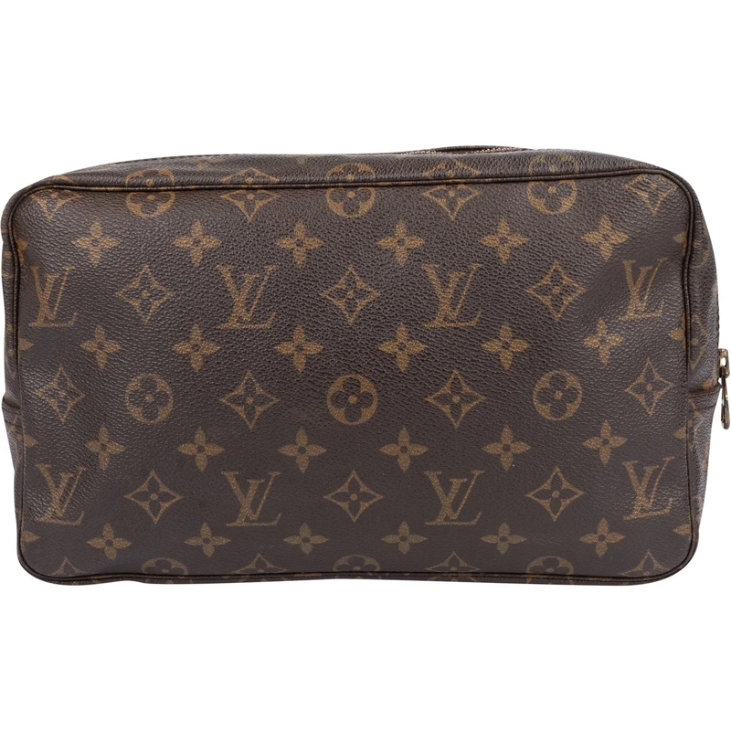 Louis Vuitton Fourre-tout Louis Vuitton Canvas Monogram Trousse Toilette 28  braun