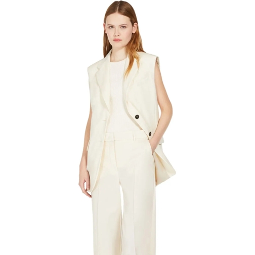 WEEKEND Max Mara MAX MARA WEEKEND DONNA ECRU EINREIHIGE WESTE beige Vest