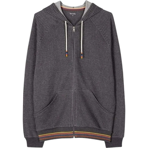 Paul Smith  Hoodie Home Gris ray� Bord bas ray� M1A 500 NU161  grau