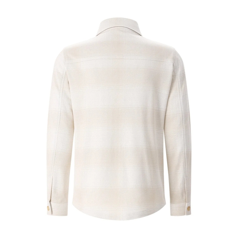 Maurizio Baldassari Chemise Overshirt aus Baumwolle, Seide & Leinen beige(Image 2)
