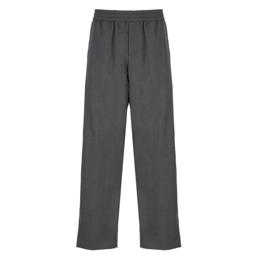 Golden Goose  Grey Wool Pants For Men Grey