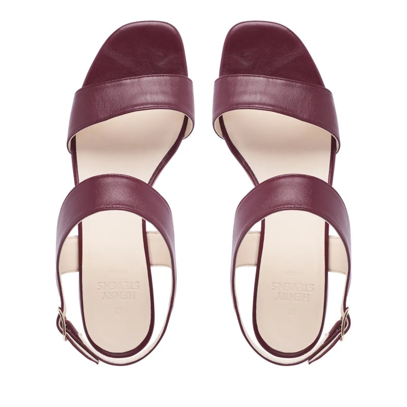 Henry Stevens Sandales Sandale Audrey S30 bordeaux(Image 4)