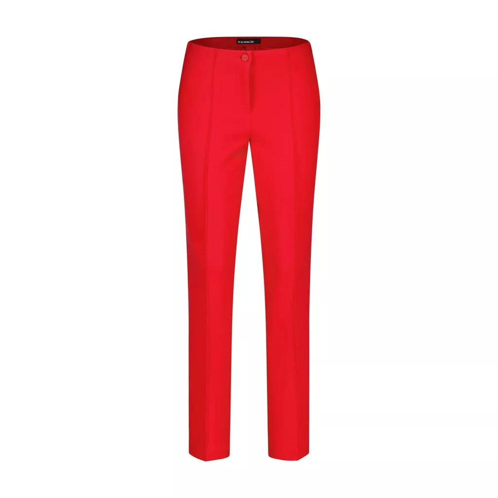 Cambio - Slim-Fit Hose Ros - Größe 34/29 - red