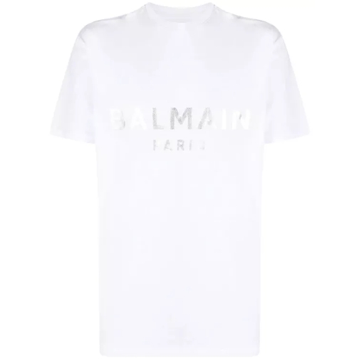 Balmain Logo-Print Detail T-Shirt White 