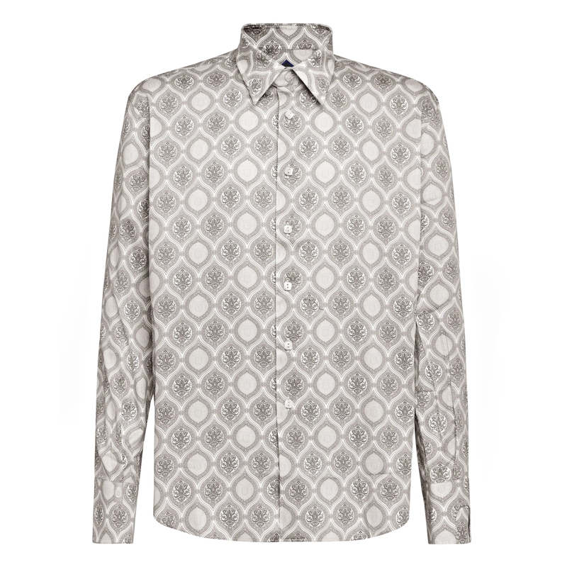BILLIONAIRE Hemd Hemd Baroque grau