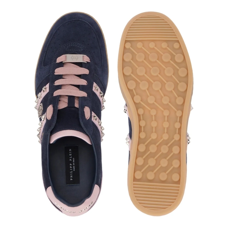 Philipp Plein Low-Top-Sneaker Elegante Einzigartigkeit für Ihre Freizeit mit die dunkel-blau(Image 4)