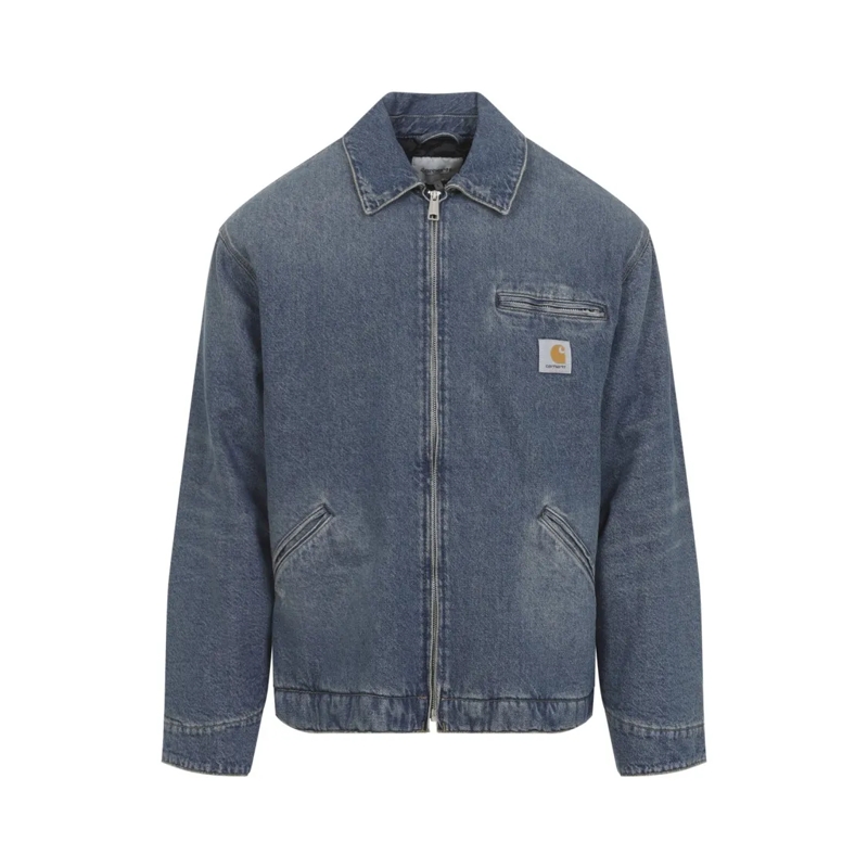 Carhartt Wip Jeansjacke Denim Jacket With Front Zipper Closure Blue