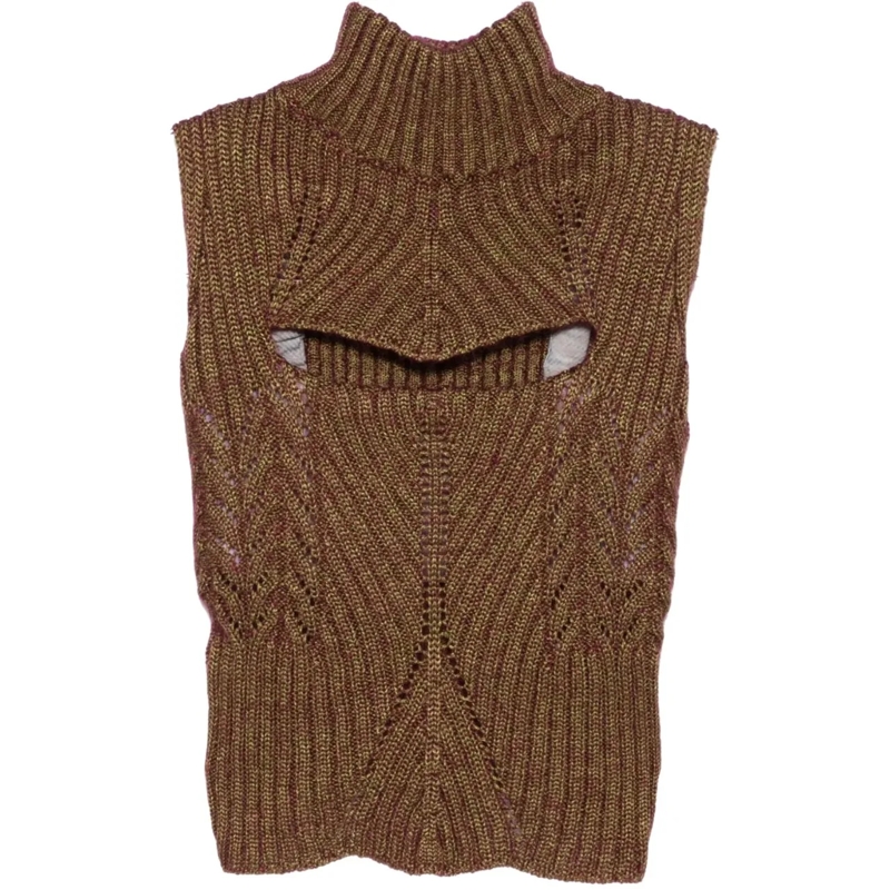 Vivienne Westwood T-Shirt Mary Corset Top Gold braun