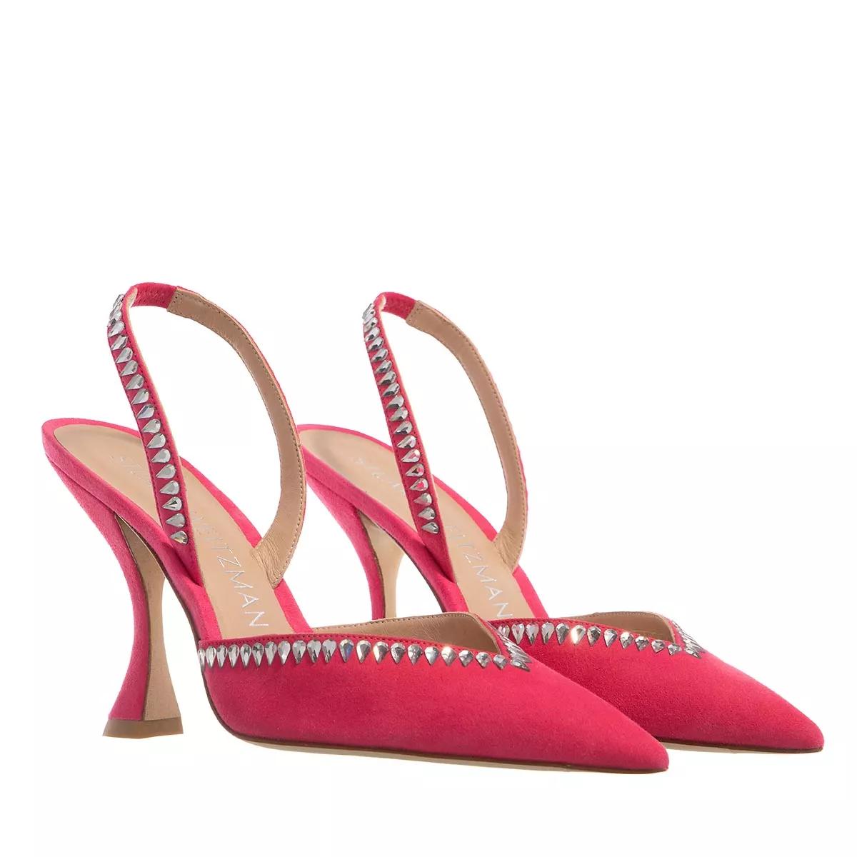 Stuart Weitzman Gemcut Xcurve 100 Slingback Pump Hot Pink | High Heel