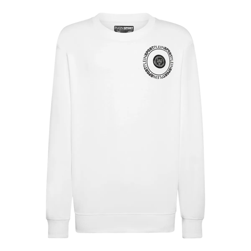 Plein Sport Top Sweatshirt Carbon Tiger weiss